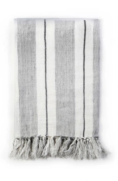 Pom Pom At Home Laguna Blanket In Grey/ Charcoal