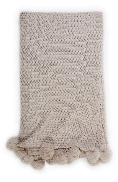 Pom Pom At Home Riley Oversize Throw In Taupe