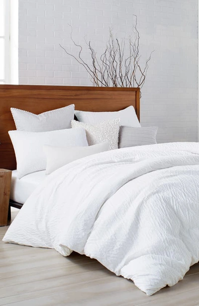 Dkny Pure Crinkle Duvet Cover In White