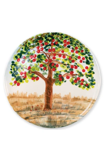 Vietri Apple Tree Wall Plate In Handpainted