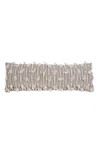 Pom Pom At Home Nora Handwoven Accent Pillow In Taupe/ Ivory