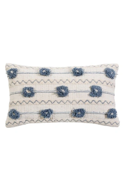 Pom Pom At Home Izzy Accent Pillow In Ivory/ Denim