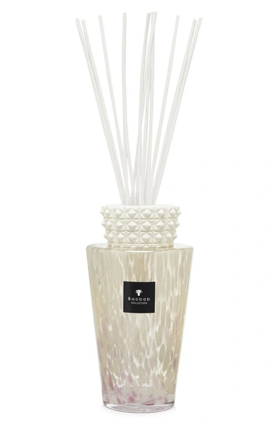 Baobab Collection White Pearls Fragrance Diffuser In White- 5 Liter