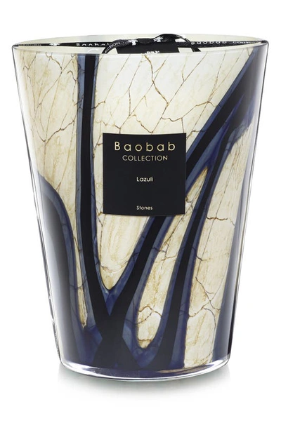 Baobab Collection Stones Lazuli Max 24 Candle In Blue