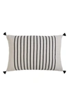 Pom Pom At Home Morrison Large Accent Pillow In Ivory/ Charcoal