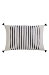 Pom Pom At Home Morrison Large Accent Pillow In Ivory/ Navy