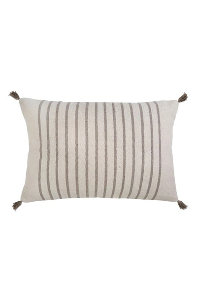 Pom Pom At Home Morrison Large Accent Pillow In Ivory/ Taupe