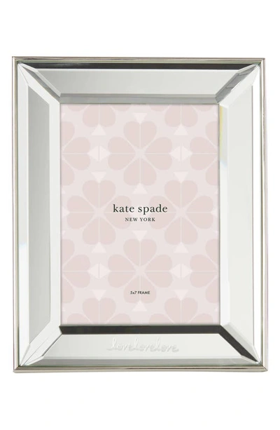 Kate Spade Key Court 5" X 7" Picture Frame In Silver