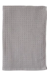 Uchino Waffle Twist 100% Cotton Hand Towel, 20" X 30" In Grey