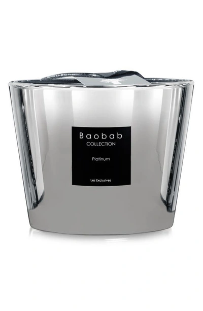 Baobab Collection Les Exclusives Platinum Candle In Silver