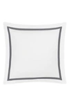 Matouk Lowell 600 Thread Count Euro Sham In Charcoal