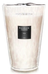 Baobab Collection White Pearls Scented Candle, 13.8" In White- Extra Large