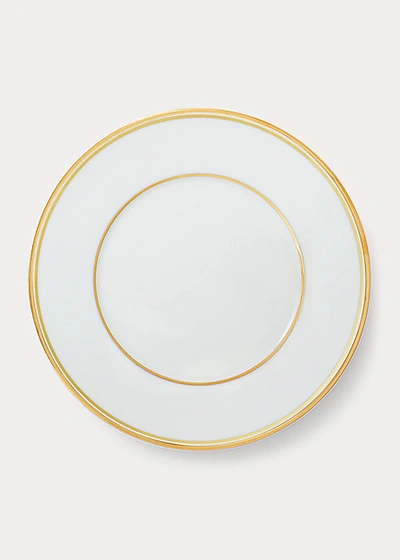Ralph Lauren Wilshire Salad Plate In Silver/white