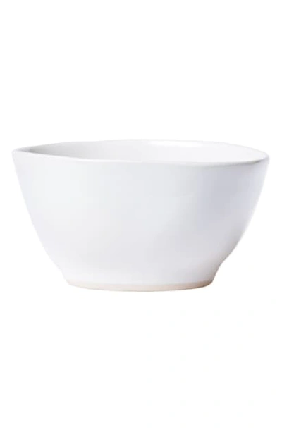 Vietri Aurora Stoneware Cereal Bowl In Snow