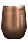 Corkcicle Stemless Insulated Wine Glass In Copper