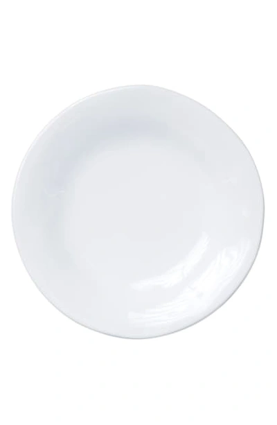 Vietri Aurora Stoneware Dinner Plate In Snow