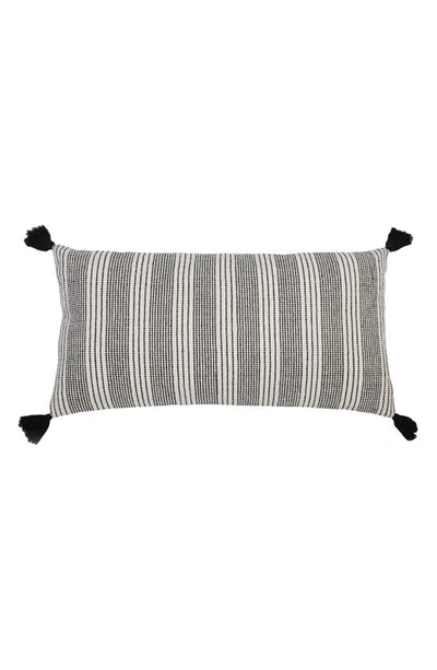 Pom Pom At Home Piper Accent Pillow In Ivory/ Charcoal