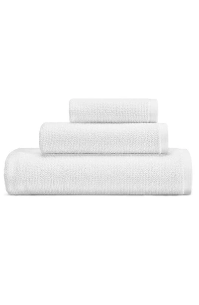 Vera Wang Pure Embrace Bath Towel, Hand Towel & Washcloth Set In White