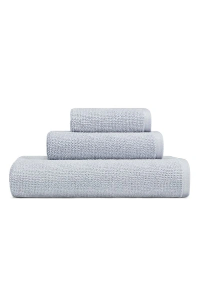 Vera Wang Pure Embrace Bath Towel, Hand Towel & Washcloth Set In Serene Blue