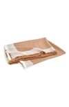 Matouk Suri Alpaca Throw Blanket In Camel