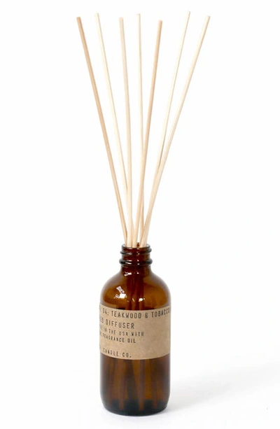 P.f Candle Co. Reed Diffuser In Teakwood And Tobacco