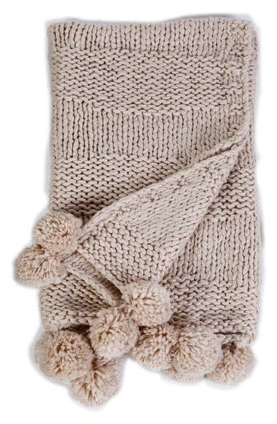 Pom Pom At Home Oulu Throw Blanket In Natural