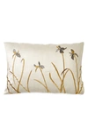 Michael Aram Iris Embroidered Standard Sham In Tan/beige