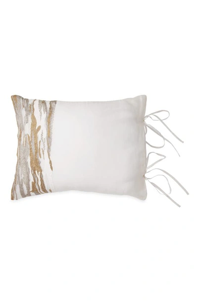 Donna Karan Seduction Silk Accent Pillow In Ivory