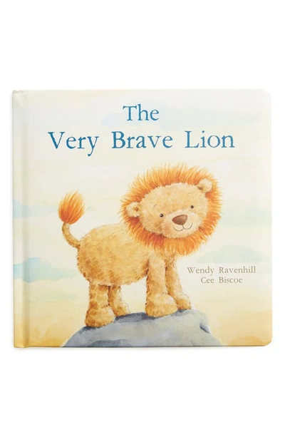 Jellycat The Very Brave Lion Book - Ages 0+ In Yellow Multi