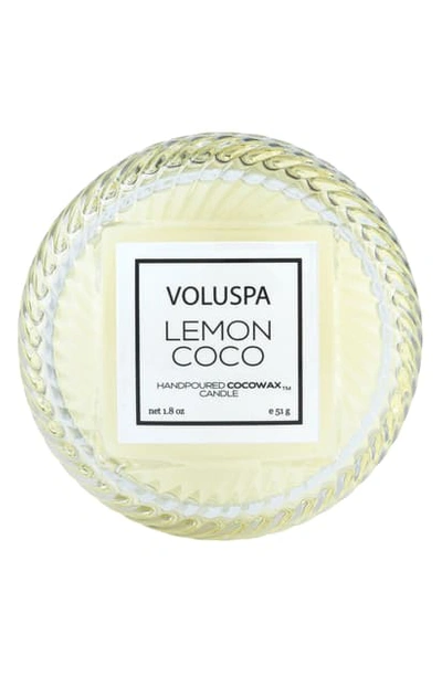 Voluspa Macaron Candle, 1.8 oz In Lemon Coco