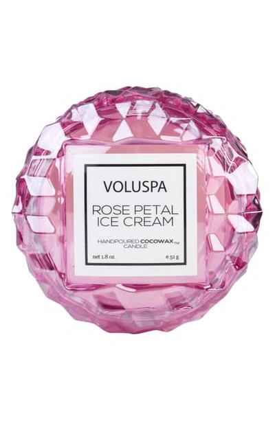 Voluspa Roses Macaron Candle, 1.8 oz In Rose Petal Ice Cream