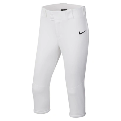 Nike Vapor Select Big Kids' (girls') Softball Pants In White