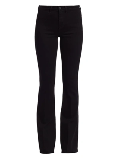 L Agence L'agence Joplin High-rise Flare Jeans In Noir