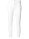 L Agence Margot High-rise Ankle Skinny Jeans In White