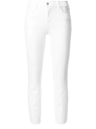 L Agence Margot High-rise Ankle Skinny Jeans In White