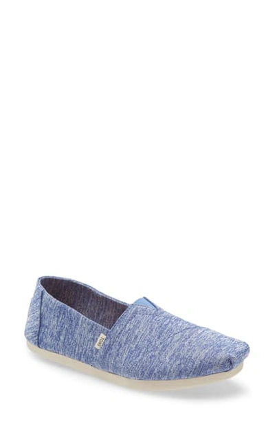 Toms Alpargata Slip-on In Blue/ Blue Fabric