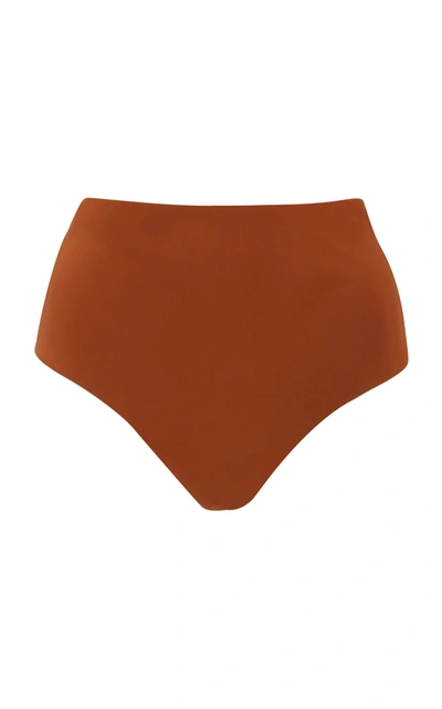 Anemone High-rse Bikini Bottoms In Orange