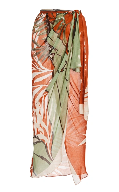 Johanna Ortiz Women's Wrap In The Salt Printed Jersey Wrap Skirt In Multi