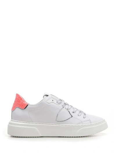 Philippe Model Temple S Sneakers In White Leather