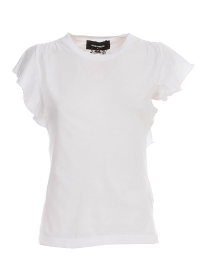 Dsquared2 T-shirt Rouches In White