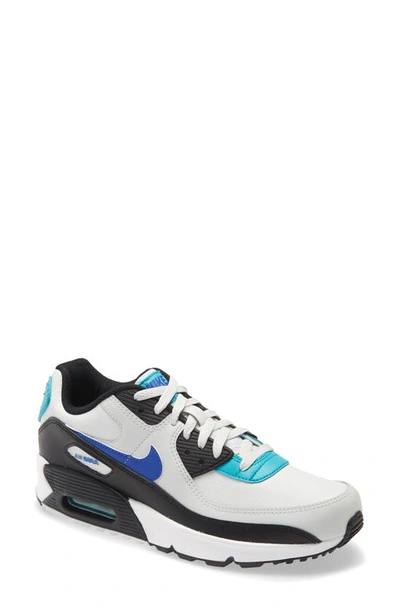 Nike Air Max 90 Little Kidsâ Shoe In Black/ Blue-dust-aqua