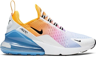 Pre-owned Nike Air Max 270 Gradient University Gold (women's) In University Gold/black-university Blue