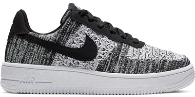 Pre-owned Nike Air Force 1 Flyknit 2.0 Oreo (gs) In Black/white-white-pure  Platinum | ModeSens