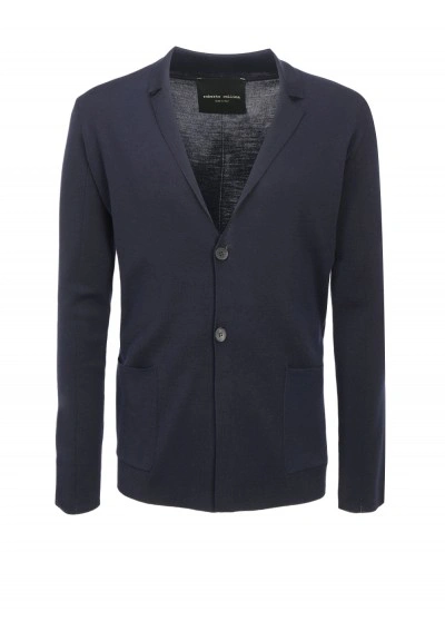 Roberto Collina Jersey Jacket In Blue