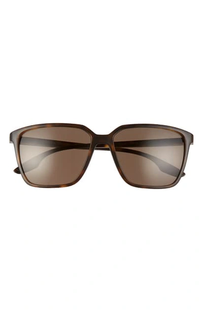 Prada 58mm Square Sunglasses In Matte Havana/ Brown Solid