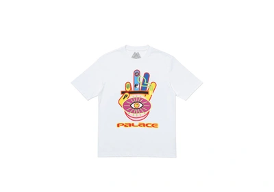 Pre-owned Palace  Hippy Cig T-shirt White