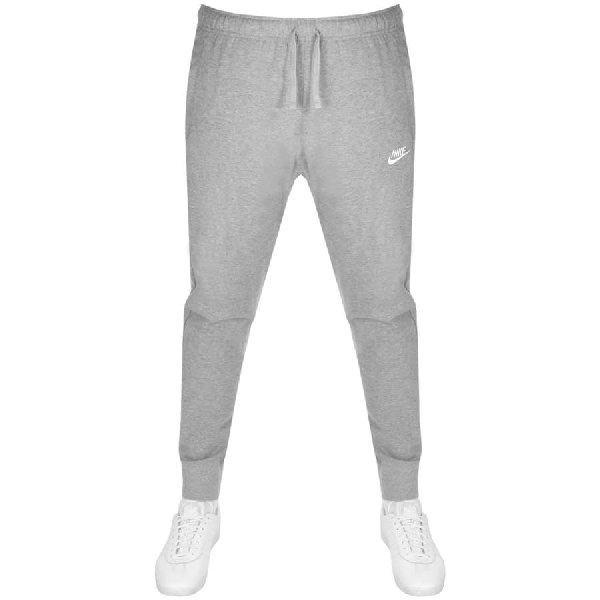 nike club jogging bottoms grey