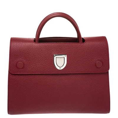 Pre-owned Dior Ever Tote In Red