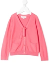 Bonpoint Kids Cardigan For Girls In Pink