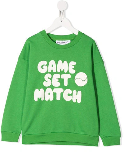 Mini Rodini Kids Sweatshirt Game Sp Sweatshirt For For Boys And... In Green